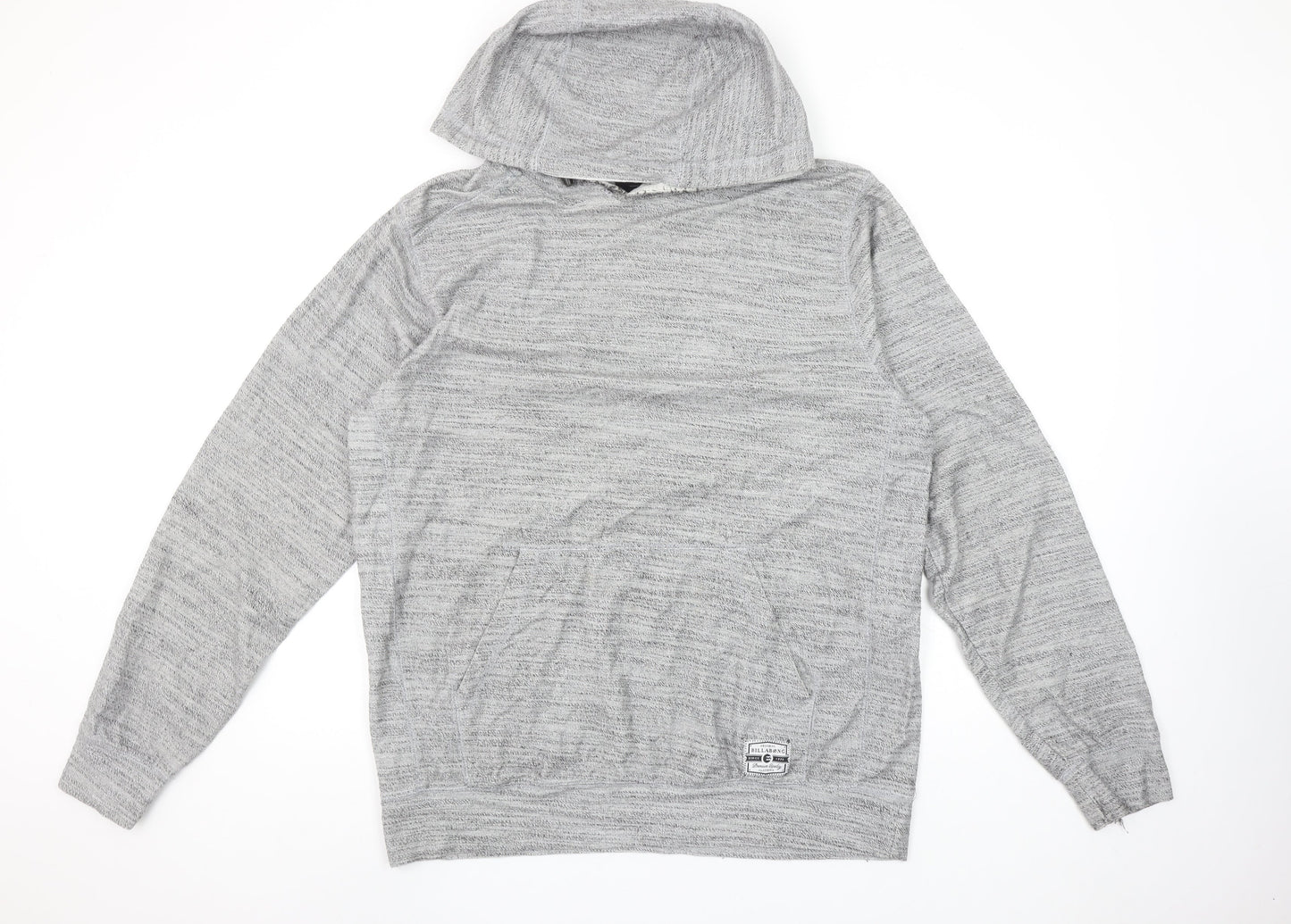 Billabong Men’s Grey Pullover Hoodie XL Knit Cotton Blend