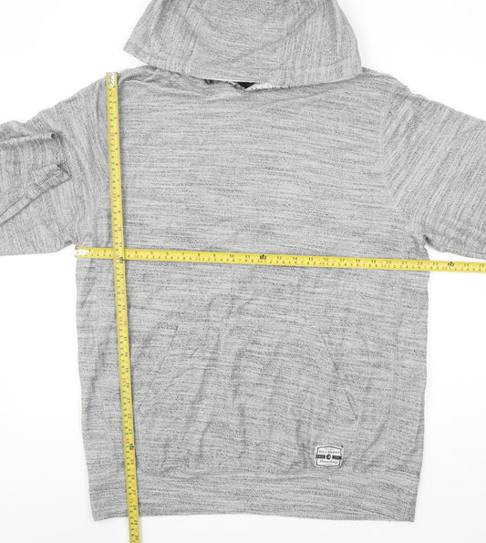 Billabong Men’s Grey Pullover Hoodie XL Knit Cotton Blend