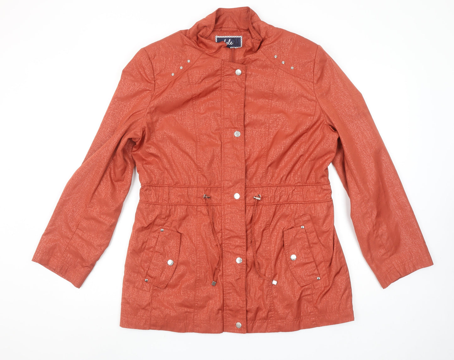 Isle Women’s Brown Mid-Length Anorak Jacket Size 12 Polyester Lined