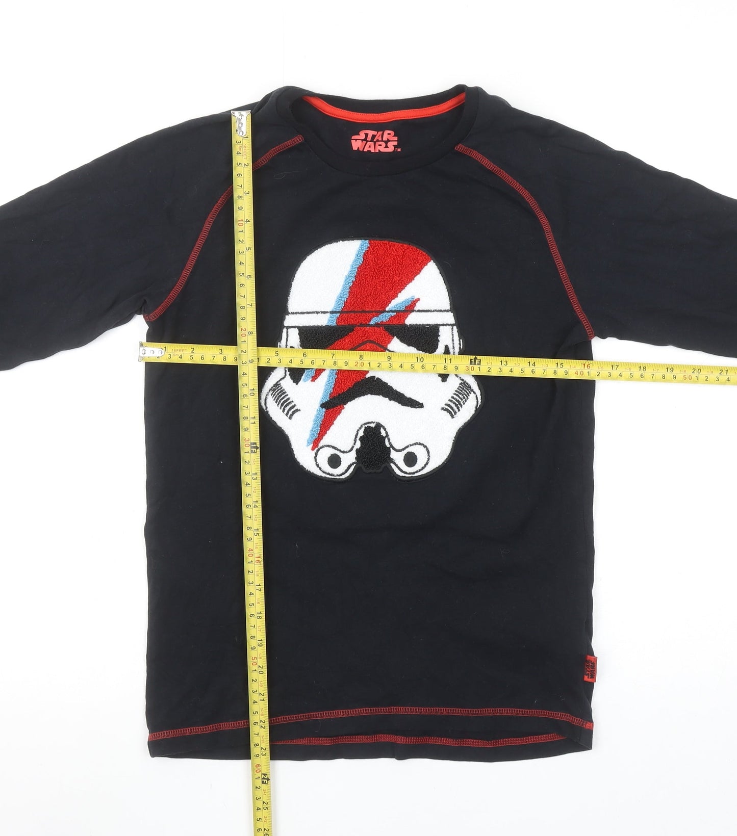 Marks and Spencer Boys Black Star Wars Stormtrooper Pyjama Top 11-12 Years