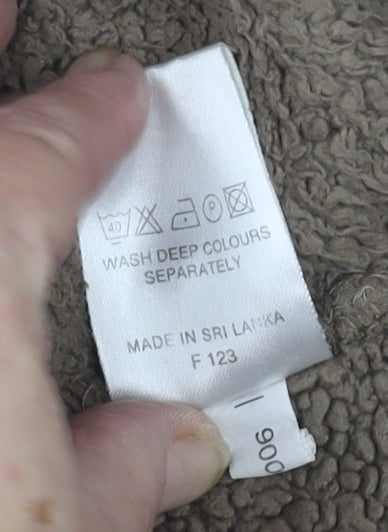 Peter Storm Men's Brown Fleece Pullover Sweatshirt Size L 1/2 Zip Outdoor