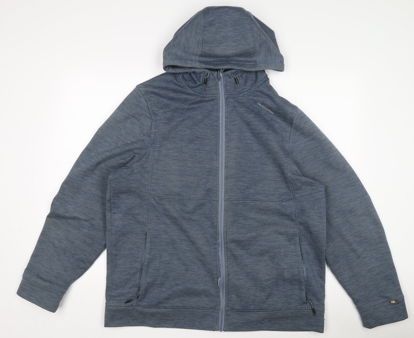 Craghoppers Men's Blue XL Hiking Fleece Hooded Jacket