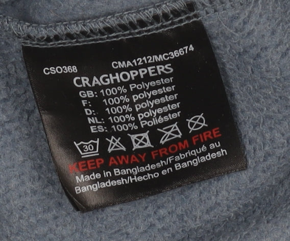 Craghoppers Men's Blue XL Hiking Fleece Hooded Jacket
