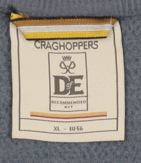 Craghoppers Men's Blue XL Hiking Fleece Hooded Jacket