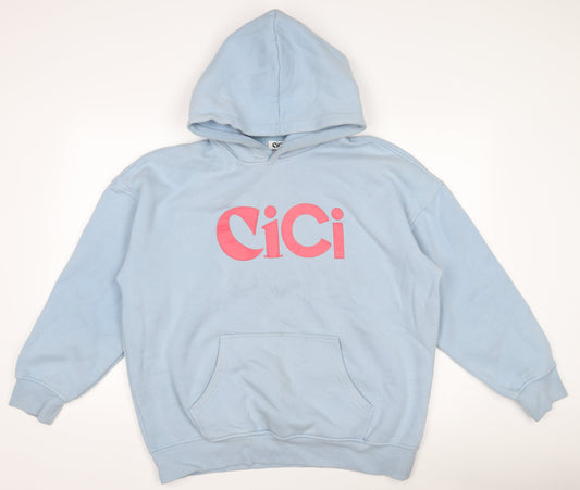 CiCi Loud & Proud Women's Light Blue Pullover Hoodie L