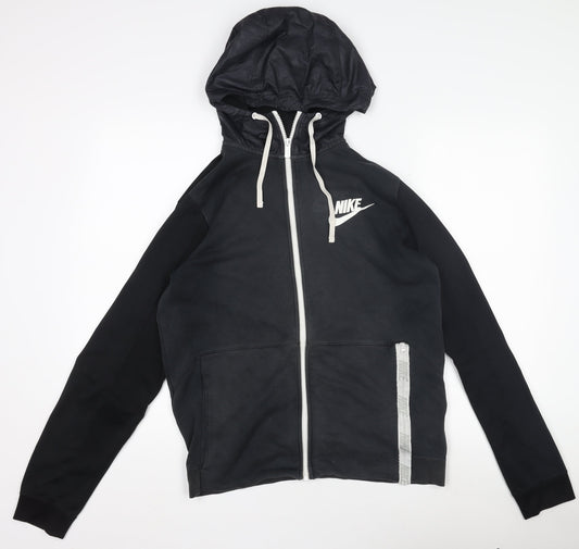 Nike Men's Black M Full Zip Hooded Track Jacket
