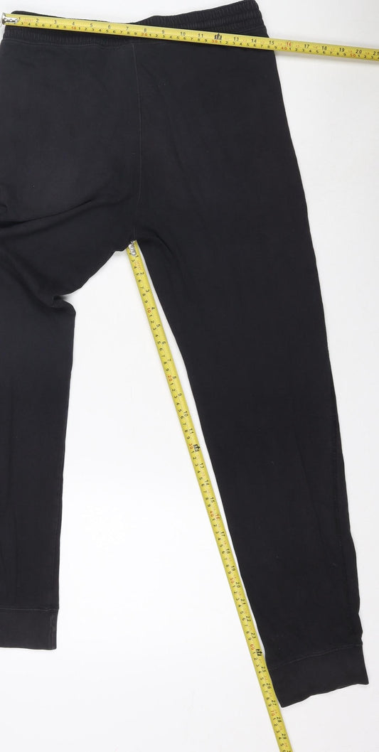 Champion Men's Black Jogger Sweatpants Small Regular Fit Cotton