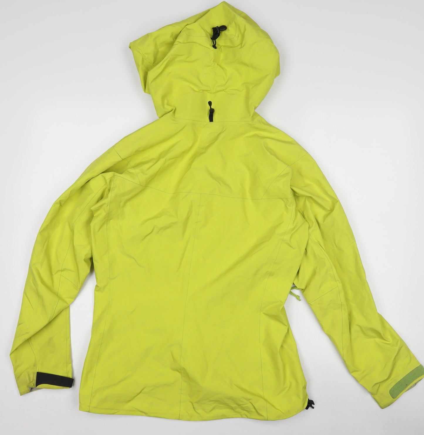 Arc'teryx Women's Yellow Waterproof Hooded Rain Jacket Size S