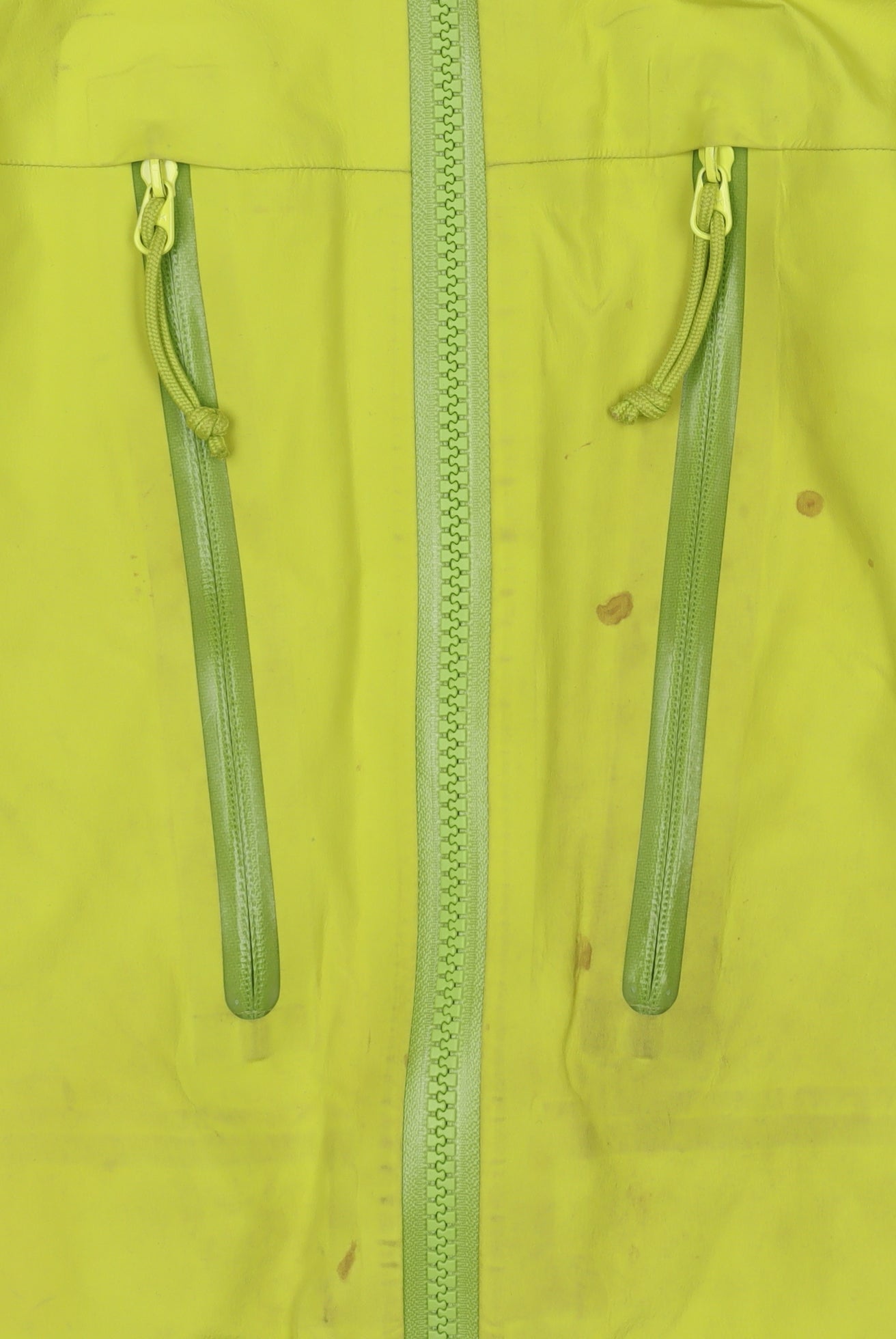 Arc'teryx Women's Yellow Waterproof Hooded Rain Jacket Size S