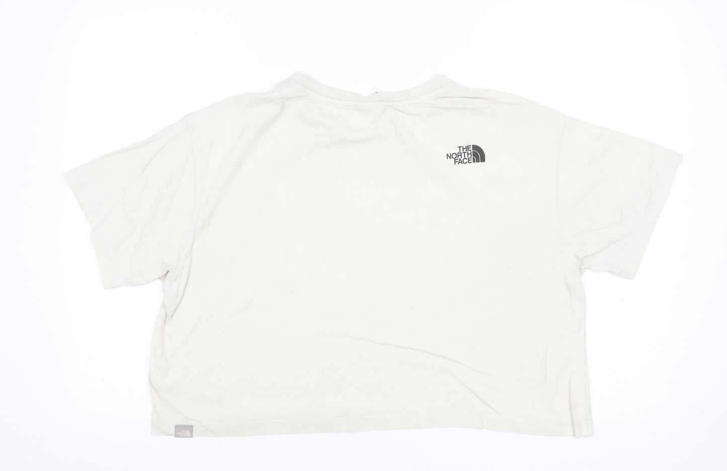 The North Face Women's Ivory Cropped Cotton T-Shirt XL