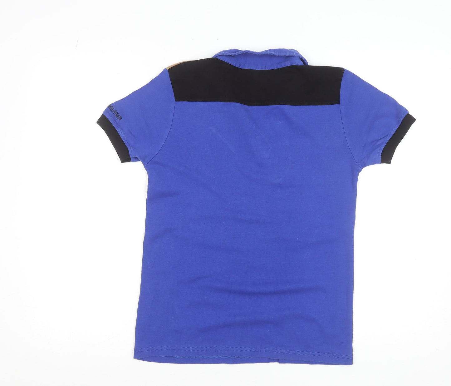 Tommy Hilfiger Women's Blue Cotton Polo Shirt Size L