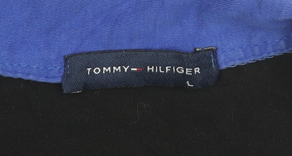 Tommy Hilfiger Women's Blue Cotton Polo Shirt Size L