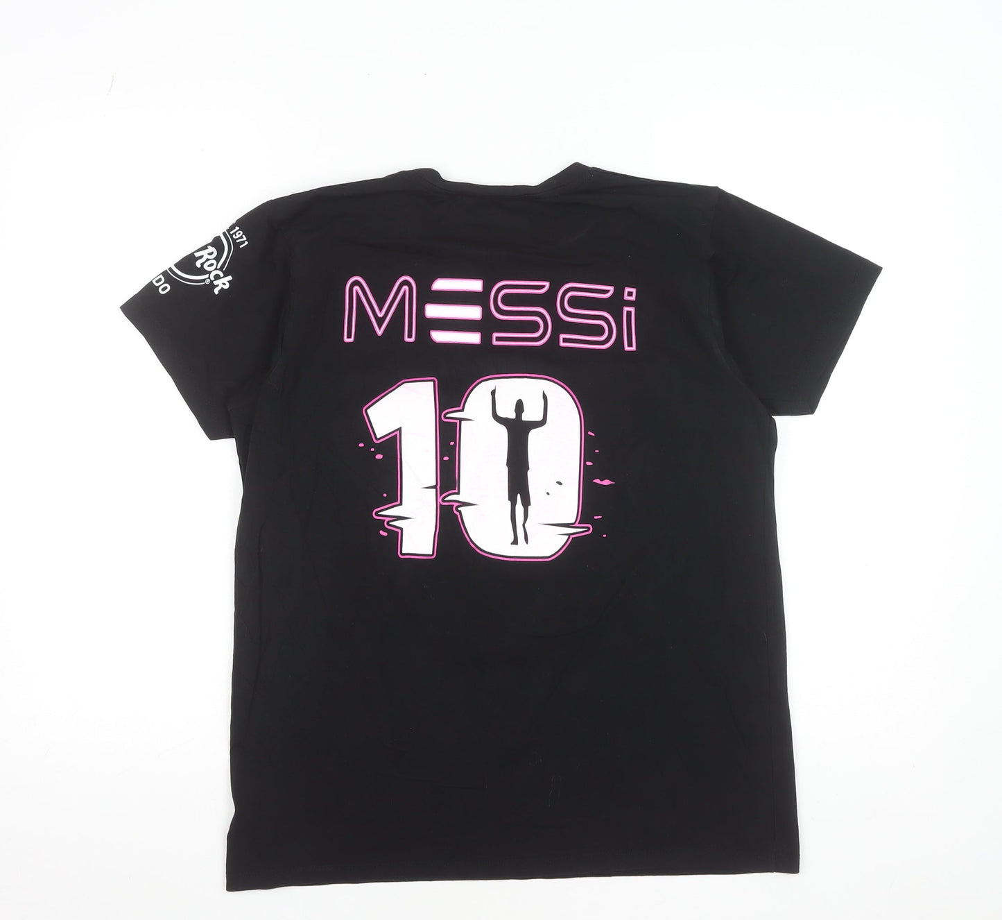 Hard Rock Cafe Men's Black Cotton Lion Graphic T-Shirt Size M