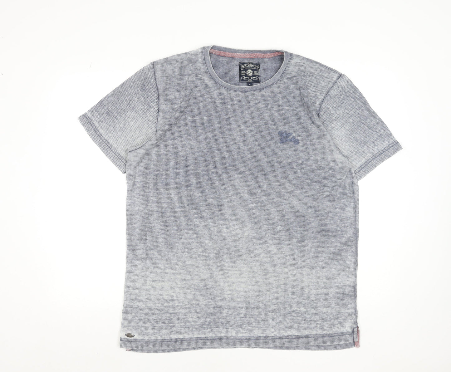 Mens UK Size L Tokyo Laundry Blue  Cotton Blend T-Shirt