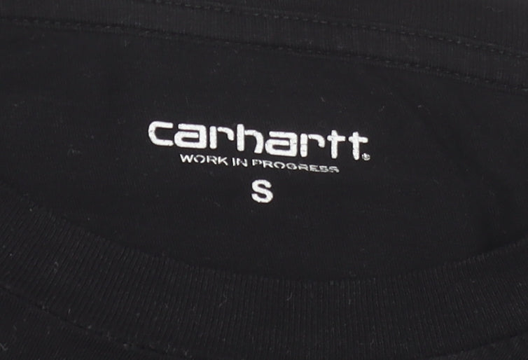 Carhartt WIP Womens Black Long Sleeve Cotton Graphic T-Shirt Size S