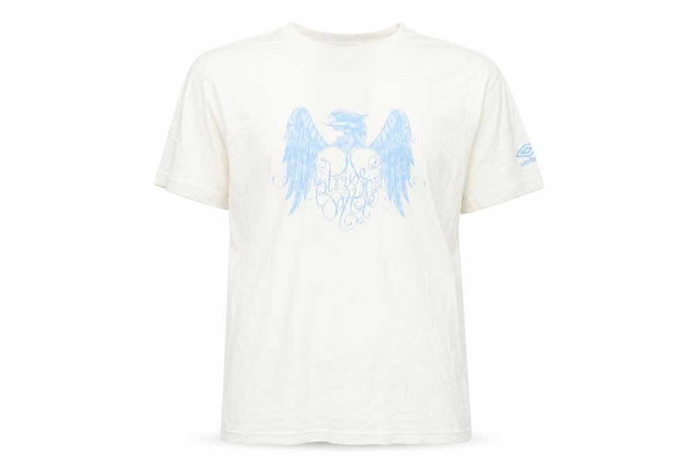 Mens UK Size L Umbro White  Cotton T-Shirt