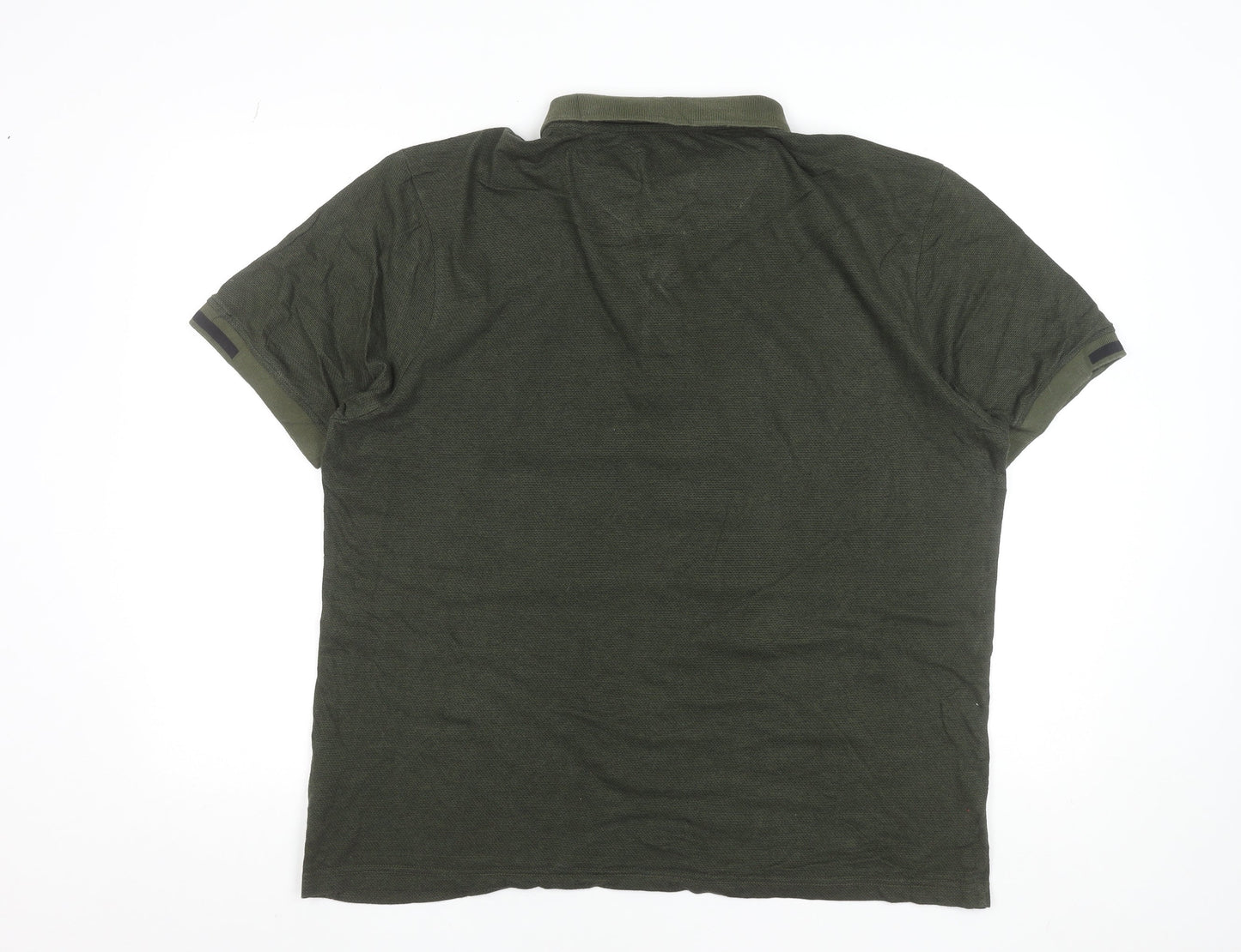 Farah Men's Green 2XL Cotton Modern Fit Polo Shirt