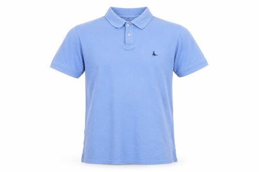 Jack Wills Men Blue S Regular Fit Cotton Polo Shirt