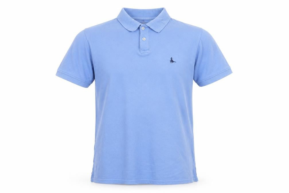 Jack Wills Men Blue S Regular Fit Cotton Polo Shirt