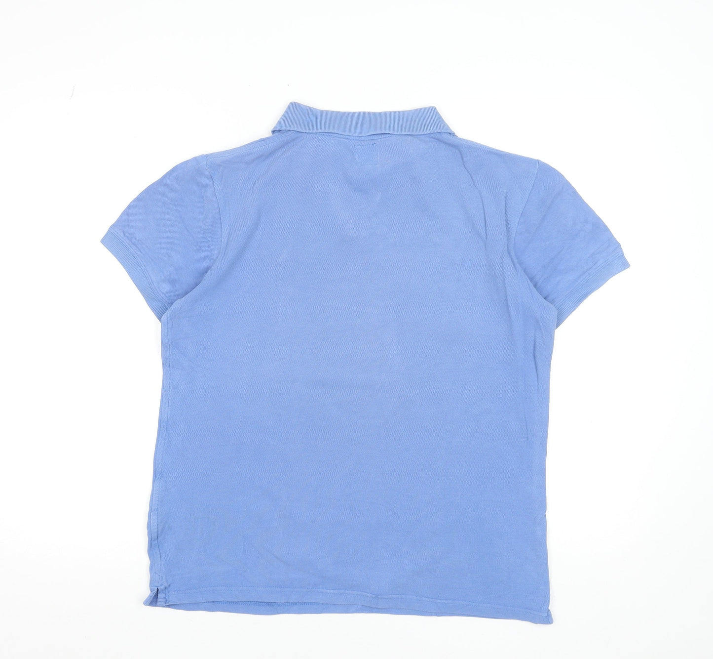 Jack Wills Men Blue S Regular Fit Cotton Polo Shirt