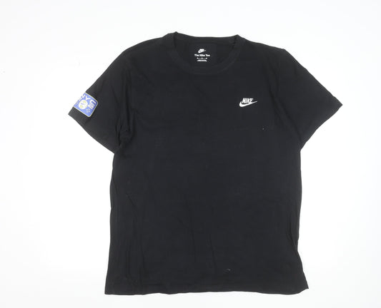 Nike Men's Black XL Sports City Crew Neck Cotton T-Shirt