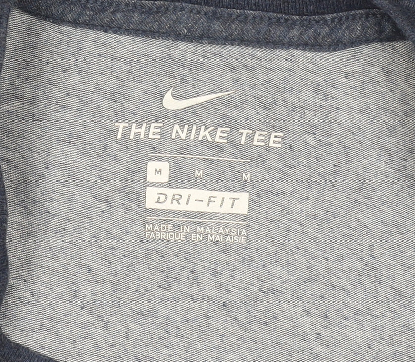 Nike Men's Blue Dri-FIT Crew Neck Short Sleeve Sports T-Shirt Size M