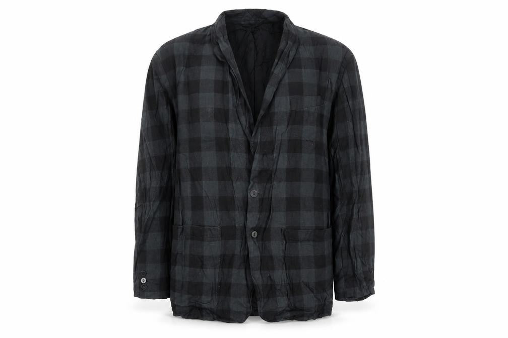 Front view of French Connection Men’s Grey Check Blazer L Regular Fit Cotton Jacket