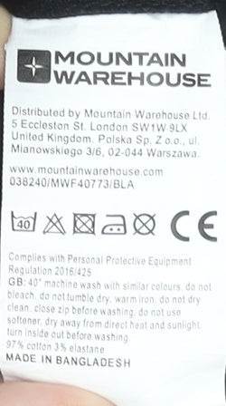 Mountain Warehouse Womens Black Capri Trousers Size 8