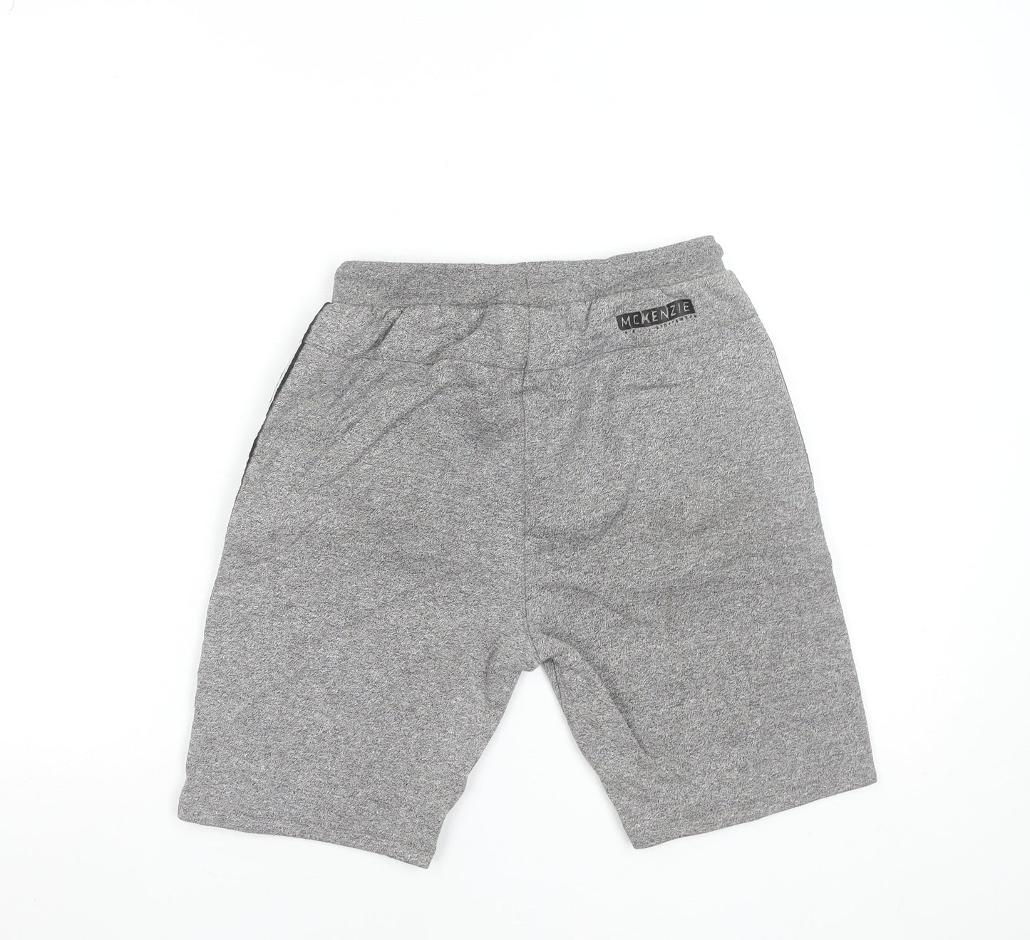 McKenzie Boys Grey Sweat Shorts 12-13 Years Regular Fit Drawstring Pockets