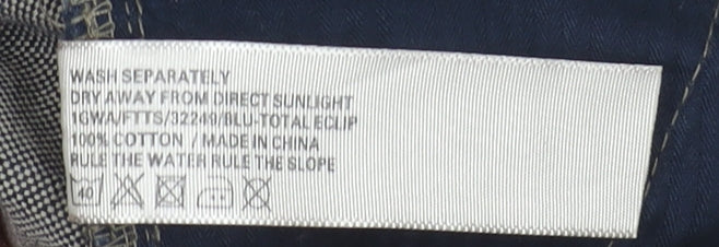 Fat Face Women’s Grey Cotton Chino Trousers Size 12 Regular