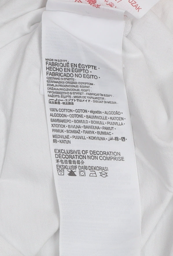 Levi's Boys White Long Sleeve Logo Cotton T-Shirt 6 Years