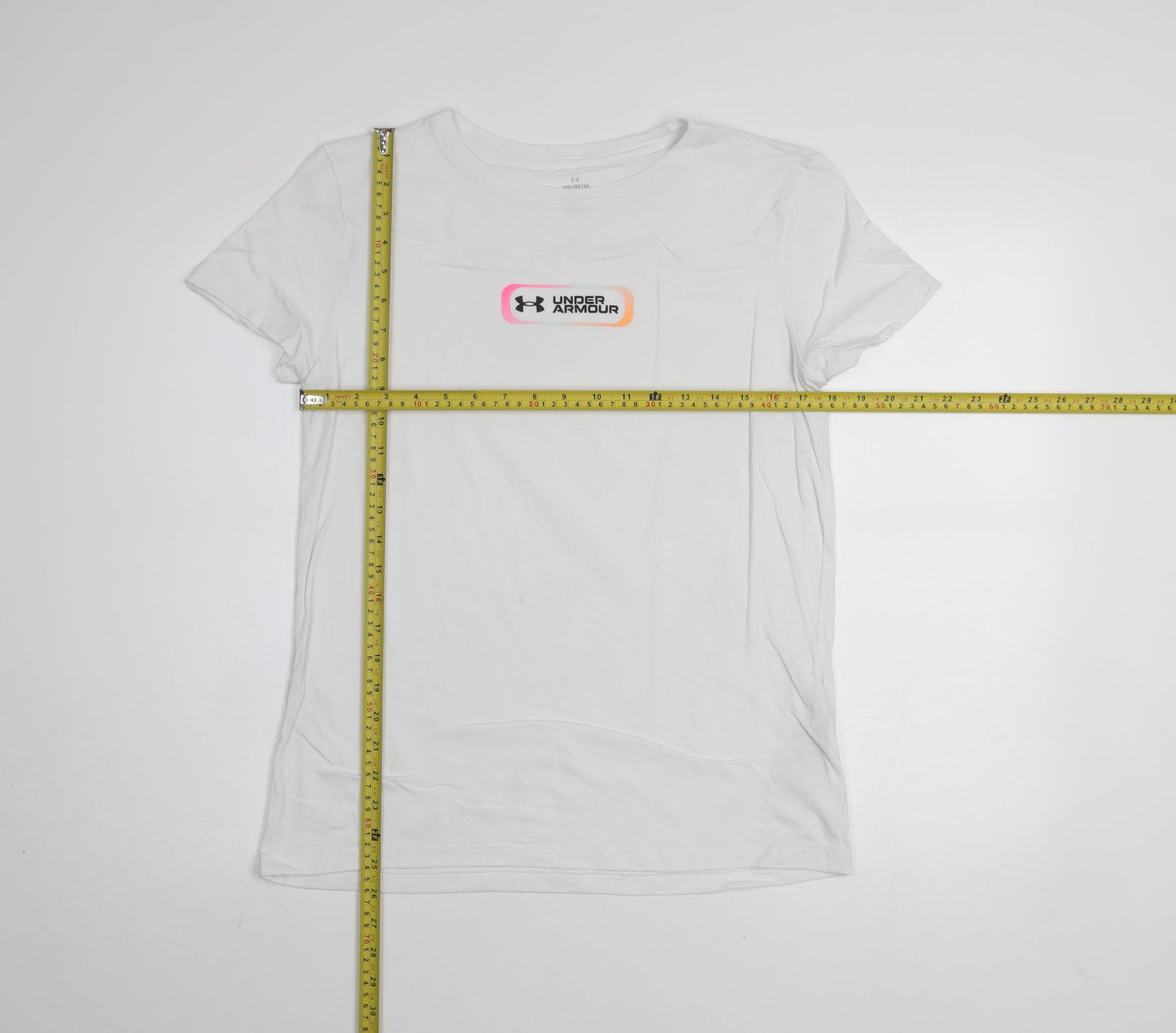 Under Armour Womens White Medium Basic Crew Neck Sports T-Shirt