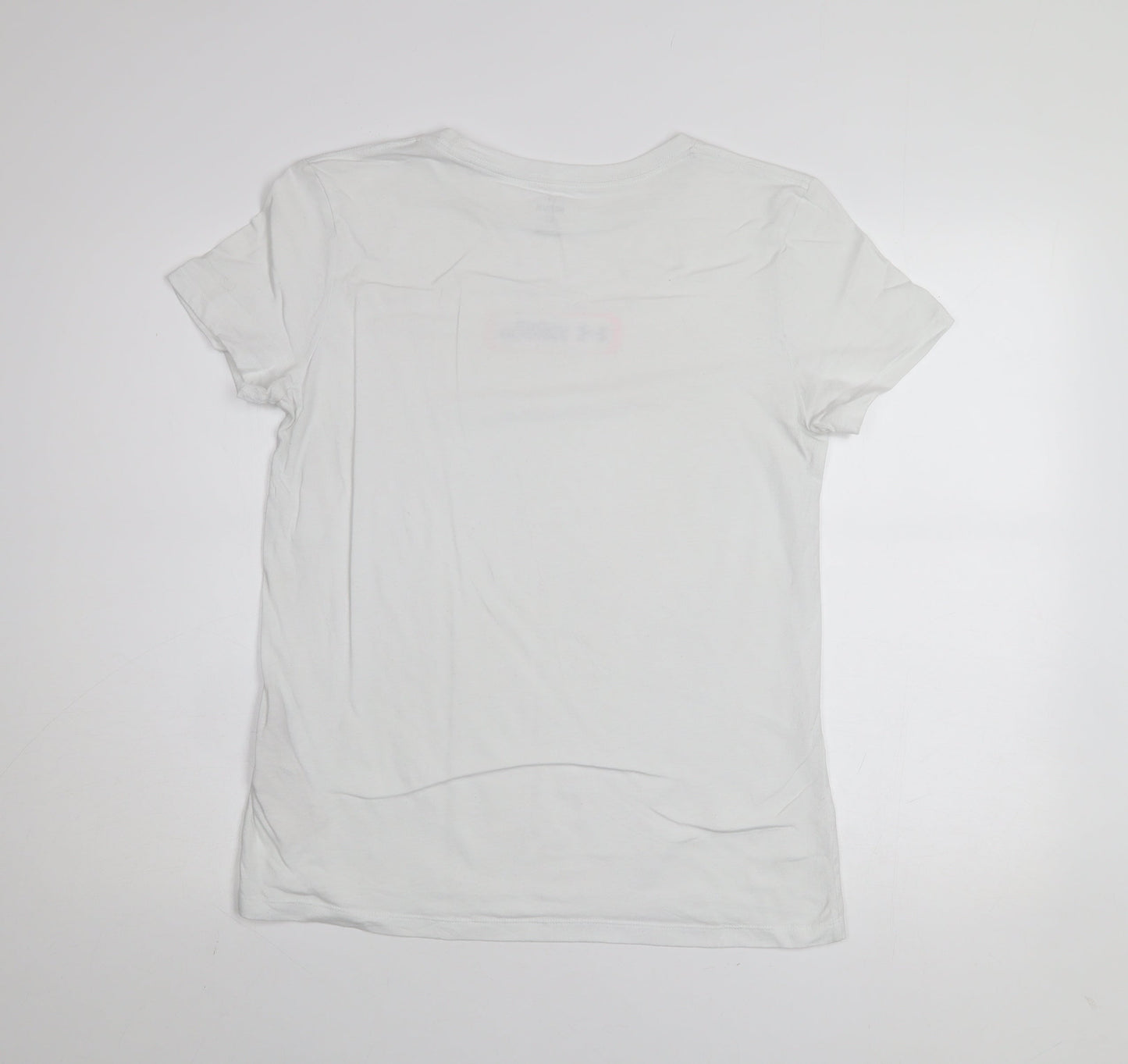 Under Armour Womens White Medium Basic Crew Neck Sports T-Shirt