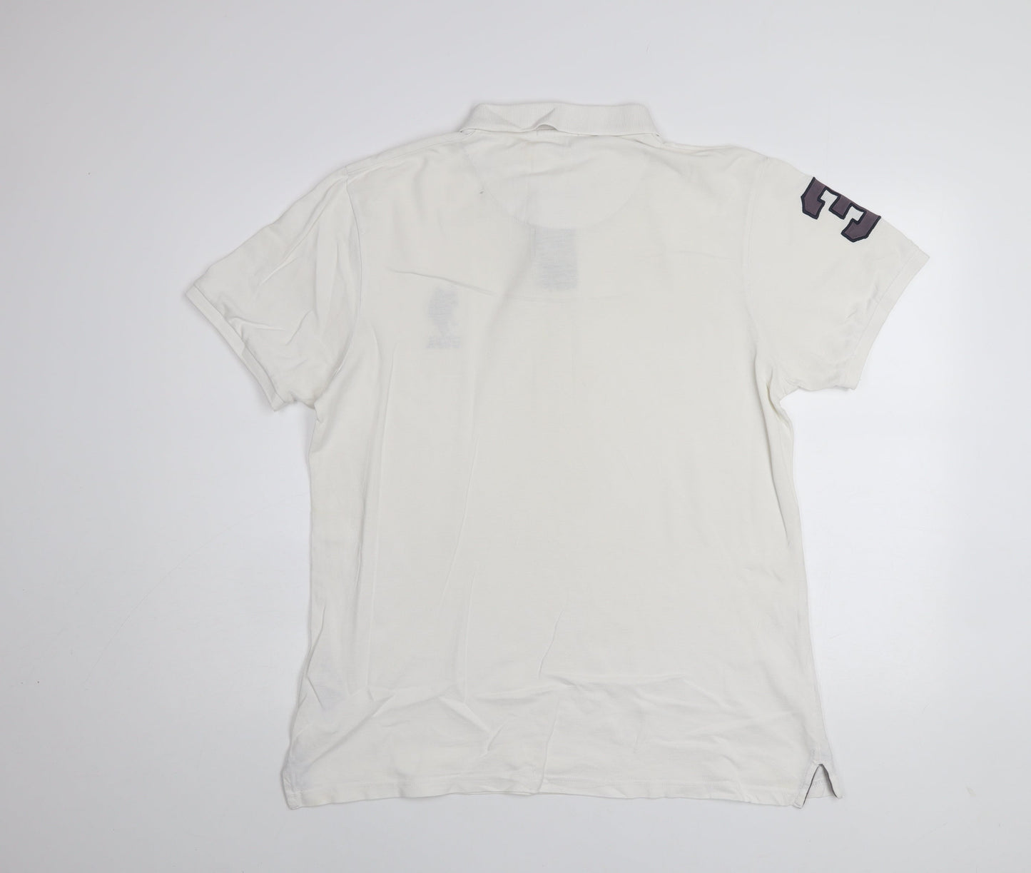 U.S. Polo Assn. Men's White Regular Fit Cotton Polo Shirt XL