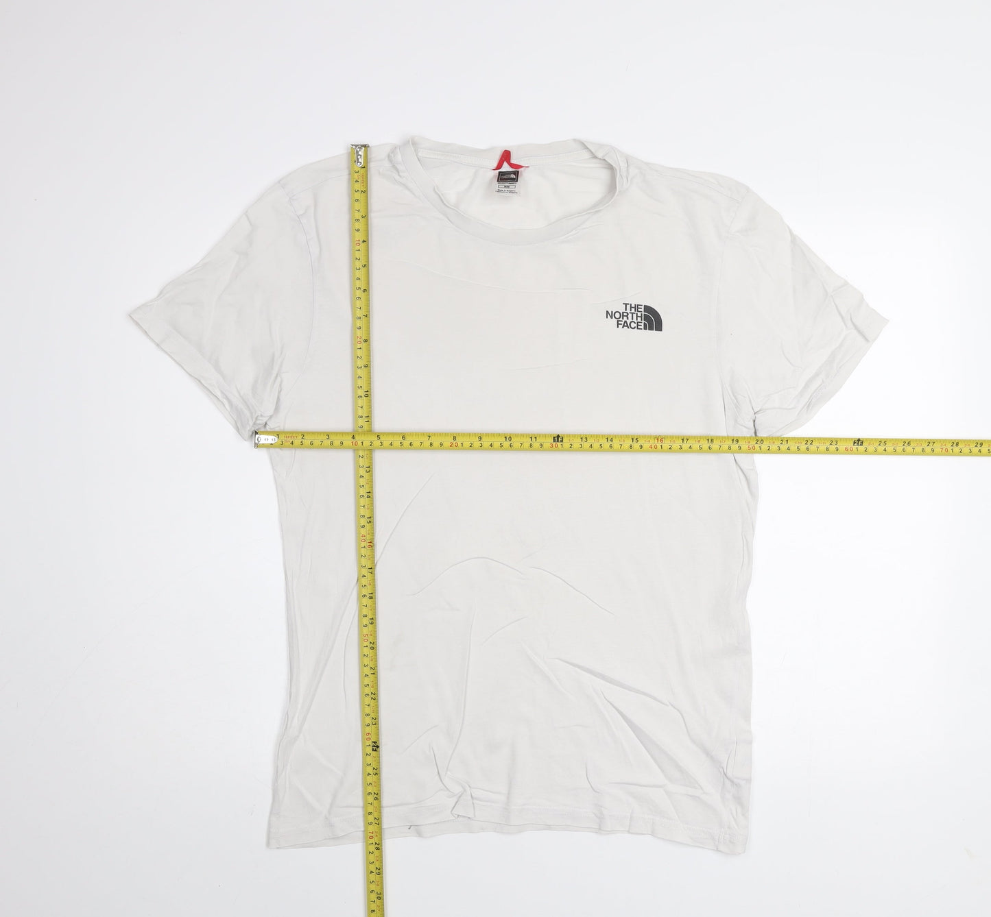 The North Face Men's White Cotton Short Sleeve Crew Neck T-Shirt M