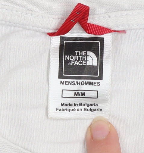 The North Face Men's White Cotton Short Sleeve Crew Neck T-Shirt M