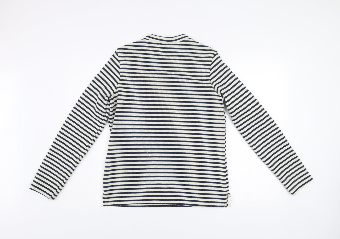 Craghoppers Women's Navy Stripe Crew Neck Jumper UK 12 Long Sleeve