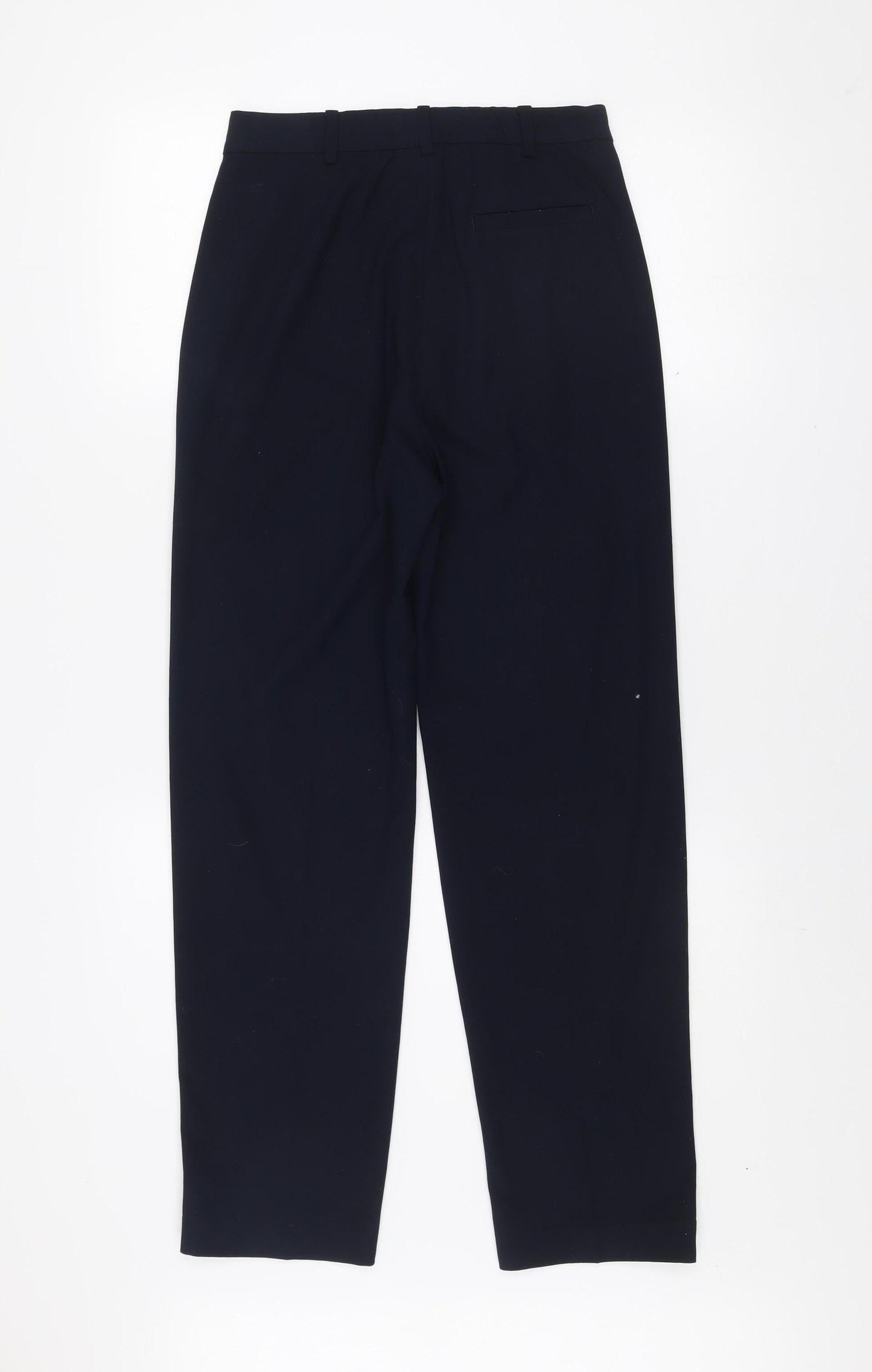 Marks and Spencer Women's Blue Size 6 Straight Leg Dress Trousers