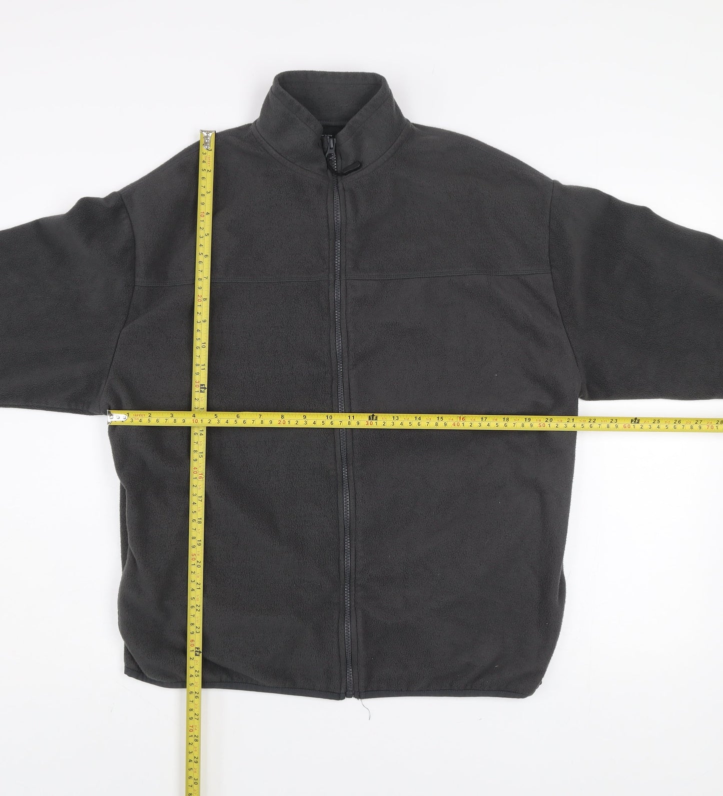 ASOS DESIGN Men's Black Fleece Zip Jacket Size S