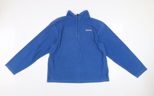 Regatta Men's Blue XL Fleece 1/4 Zip Pullover Sweatshirt