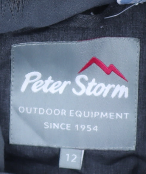 Peter Storm Women's Grey Faux Fur Hooded Parka Coat Size 12