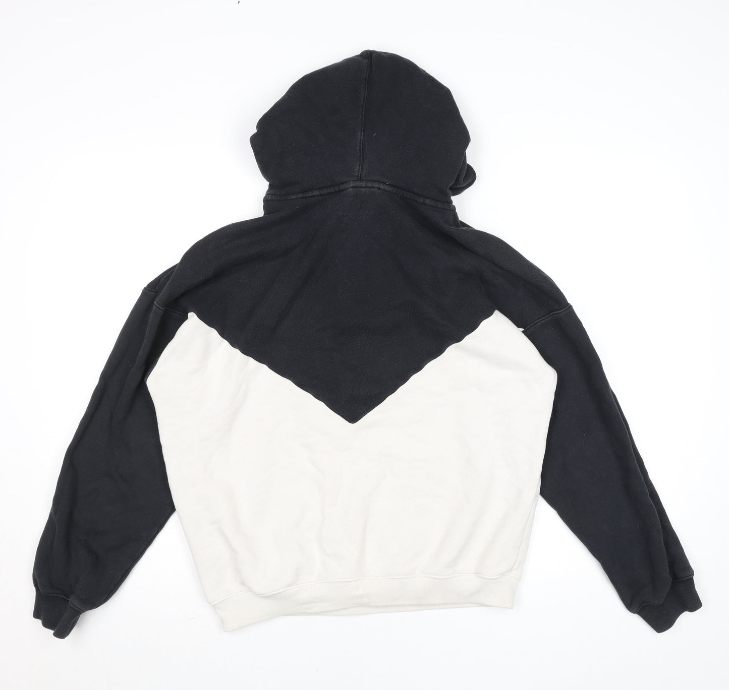 Adidas Womens Black & White OG Pullover Hoodie Size 8 Cotton Blend