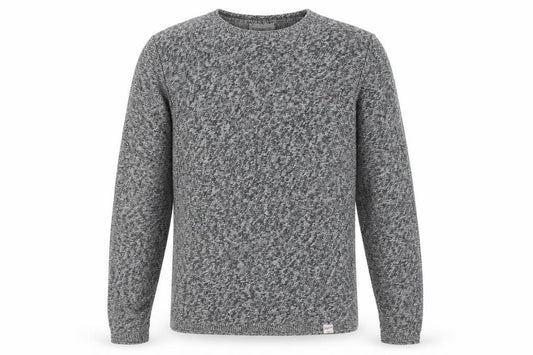 Jack & Jones Men's Grey Cotton Knit Crew Neck Jumper Size M