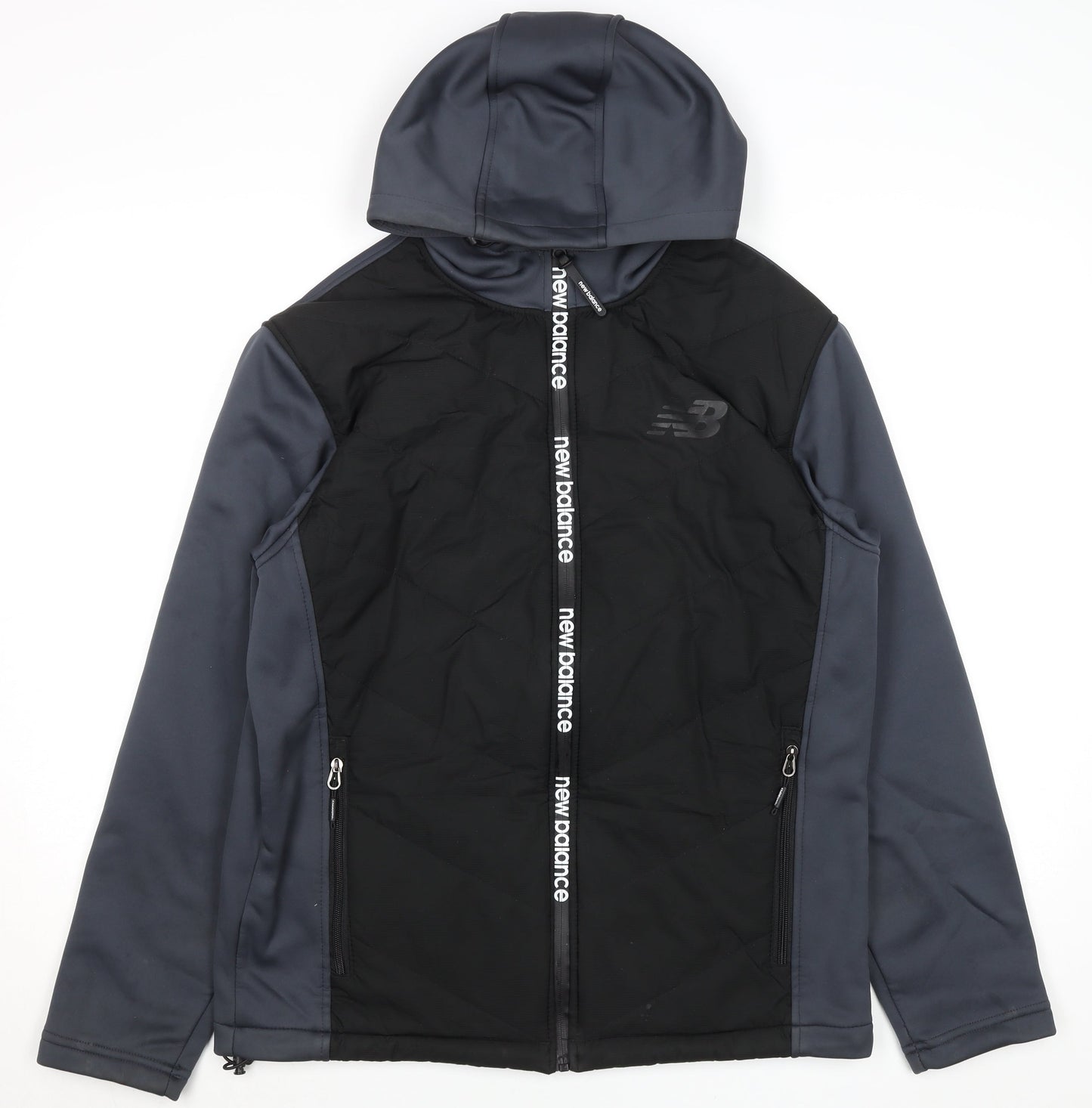 New Balance Men's Black M Softshell Hooded Jacket Outdoor Sports