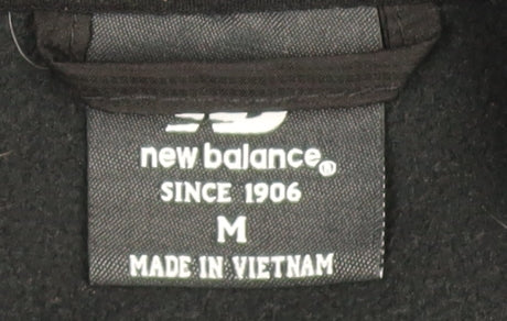 New Balance Men's Black M Softshell Hooded Jacket Outdoor Sports
