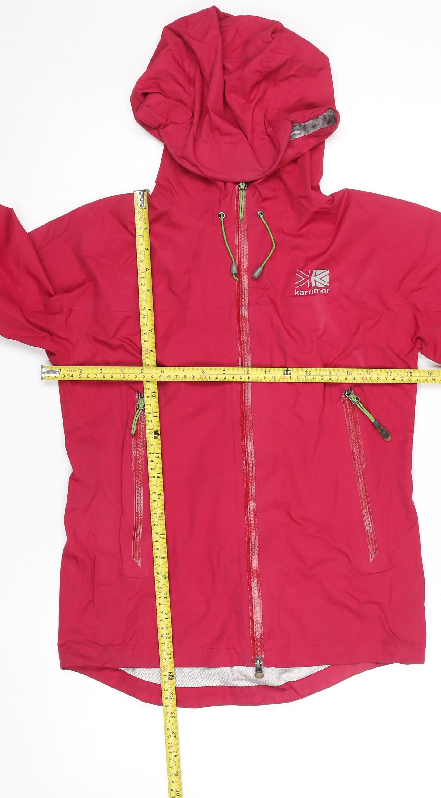 Karrimor Women's Red Waterproof Windbreaker Jacket Size 8