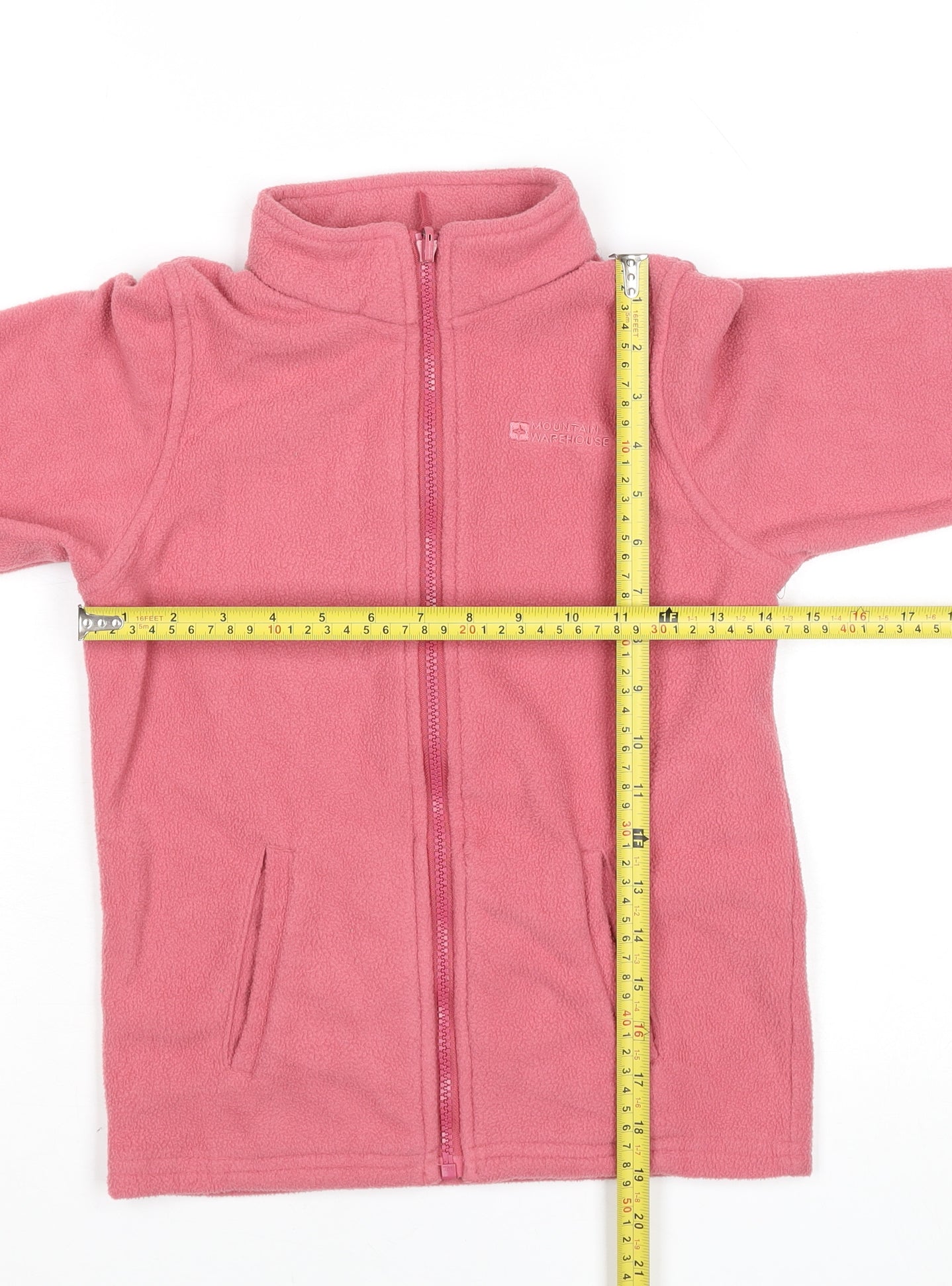 Mountain Warehouse Girls Pink Fleece Full Zip Jacket 9-10 Years