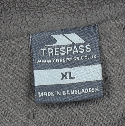 Trespass Men's Brown Fleece 1/2 Zip Pullover Sweatshirt XL