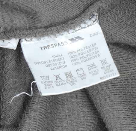 Trespass Men's Brown Fleece 1/2 Zip Pullover Sweatshirt XL