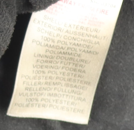 Ellesse Men's Black S Hooded Parka Jacket with Logo | Winter Coat